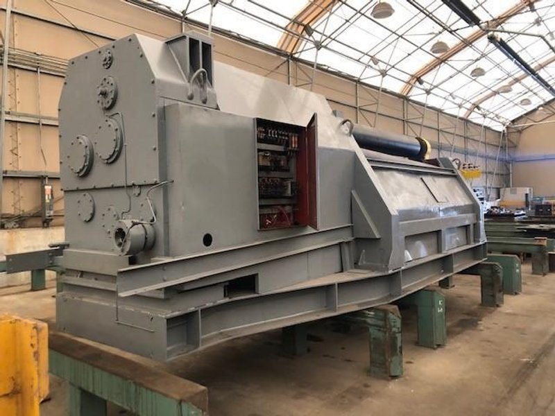 10' X 1/2" HAEUSLER 4 ROLL DOUBLE INITIAL PINCH PLATE ROLL STOCK# 2249