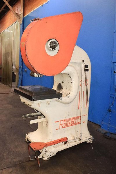 25 TON ROUSSELLE DEEP THROAT GAP FRAME PRESS MODEL 3G