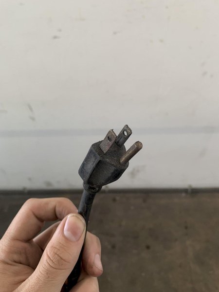 8" X 5 HP DOUBLE END PEDESTAL GRINDER. STOCK # 0680324