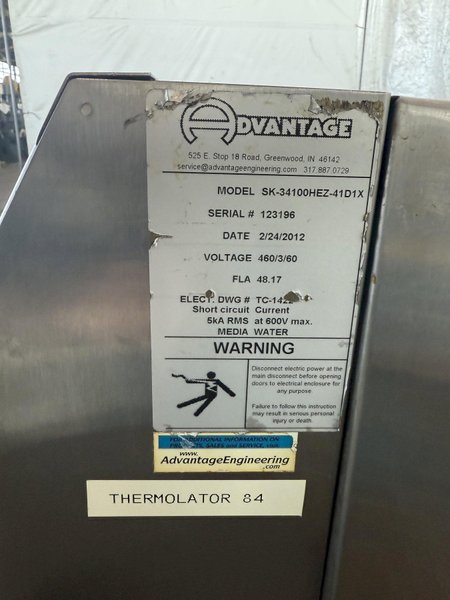 ADVANTAGE ENGINEERING WATER-CIRCULATING TEMPERATURE CONTROL UNIT. STOCK # 1115824