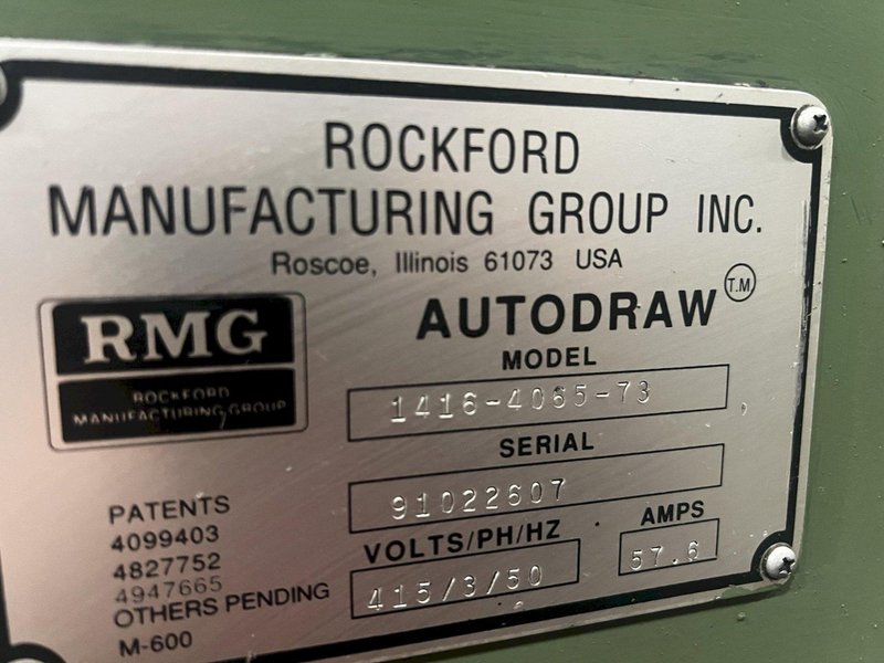 RMG Model 1416-4185-78 Wire Drawer with Microweld Butt Welder
