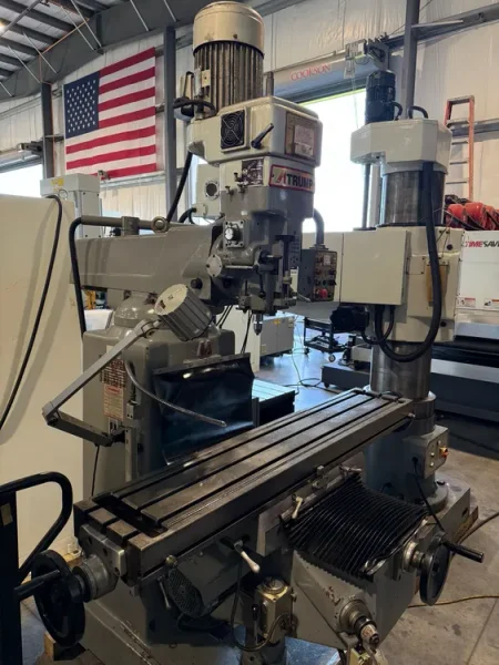 ATRUMP K6F Heavy Duty Milling Machine 40 Taper 6 H.P. DRO 2003’# 7694