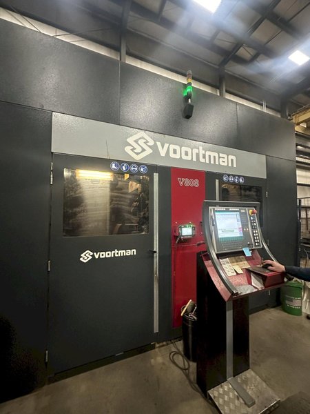 41&quot; X 18&quot; VOORTMAN BEAM LINE, VB1050 SAW,  V630DRILL &amp; V808 PLASMA COPER ROBOT, NEW 2016: STOCK 20792