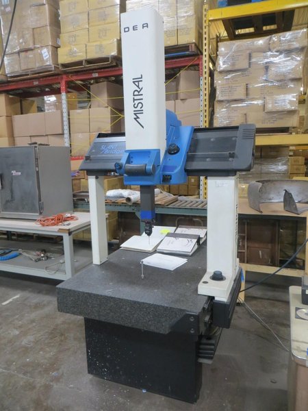 Dea Mistral 100705002 Slant Bride Coordinate Measuring Machine, Tutors for Windows Software, Renishaw MIP Probe- Auction Item