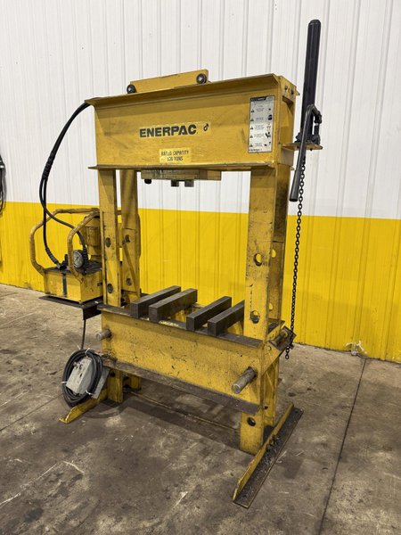 100 TON ENERPAC MODEL #GPEM3420Y H-FRAME HYDRAULIC PRESS: YOBRO #25886