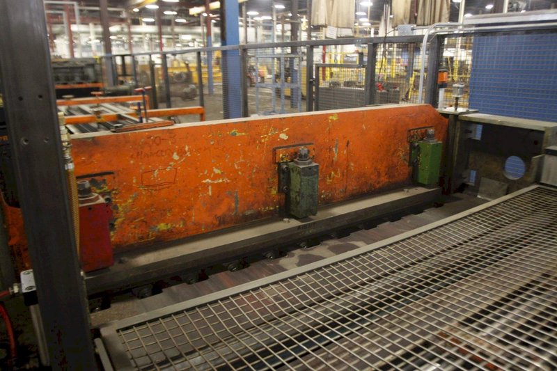 60&#039; X 14 GAUGE DALSTROM CUT TO LENGTH LINE SHEAR: STOCK #64174