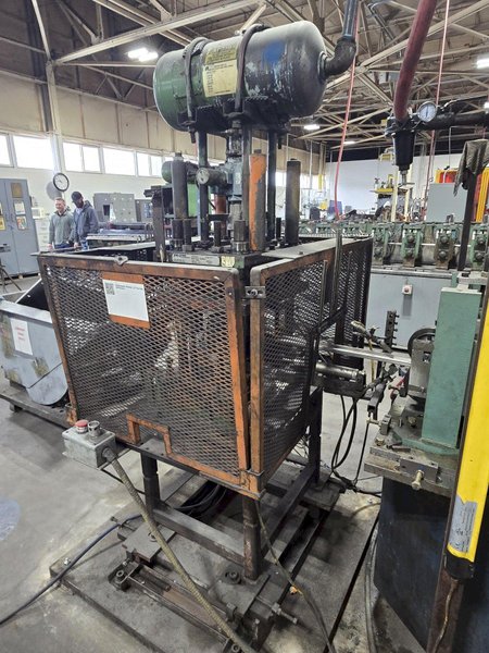 12 TON PNEUPOWR AIRAM MODEL #4P12 PNEUMATIC PRESS 3” STROKE: YOBRO #24862