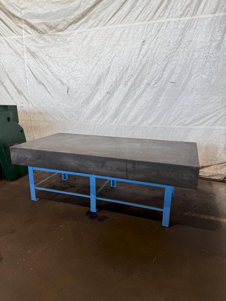 96&quot; x 48&quot; X 10&quot; GRANITE SURFACE PLATE W/ STAND. STOCK # 0881025.