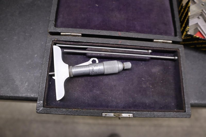 Assorted Measuring Tools, Micrometers, Chamfer Guage, Precision Protractor, Depth Mics, Bore Gauges, Thread Checkers and More- Auction Item