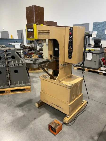 HAEGER HP6-B  6 Ton Hydraulic Insertion Press &amp; Autofeed Bowl USA #6836