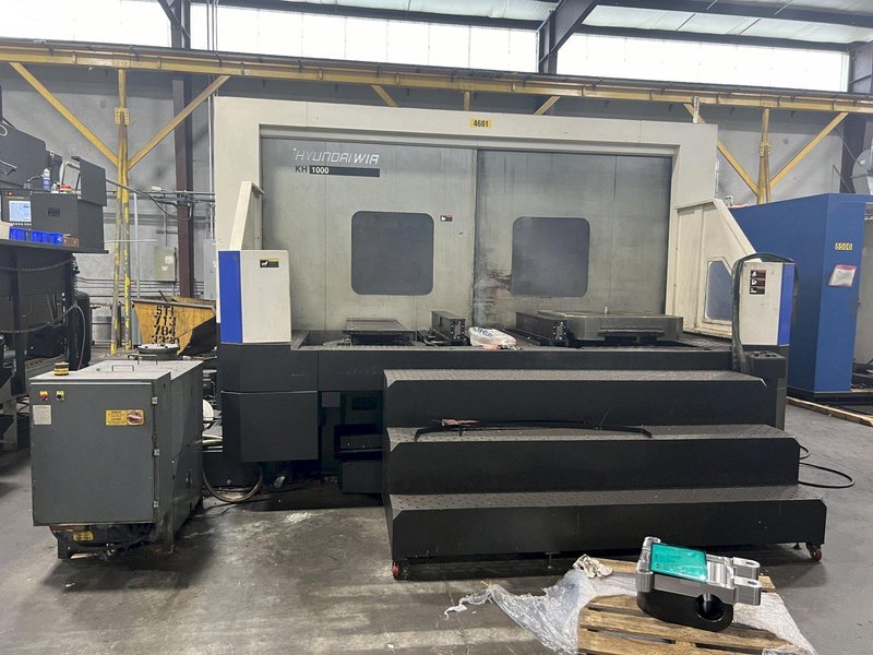 Hyundai Wia #KH1000, CNC horizontal machining center, 82.6&quot; X, 53.1&quot; Y, 55.1&quot; Z, 8000 RPM, 35 HP, CT50, Fanuc, 2010 - LOW PRICE