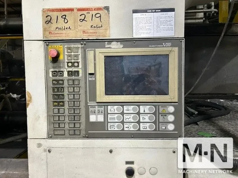 1750 TON 250 OZ TOSHIBA MODEL ISF1750DV10-110A INJECTION MOLDING MACHINE MFG 2000