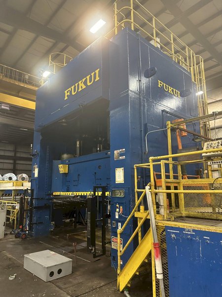 400 TON FUKUI MFE-400B-4000-2500 4 POINT BLANKING PRESS. STOCK # 1162523