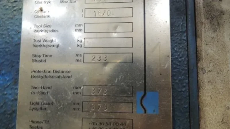 HYDRAULICO 330 TON HYD PRESS, STOCK# 13934J