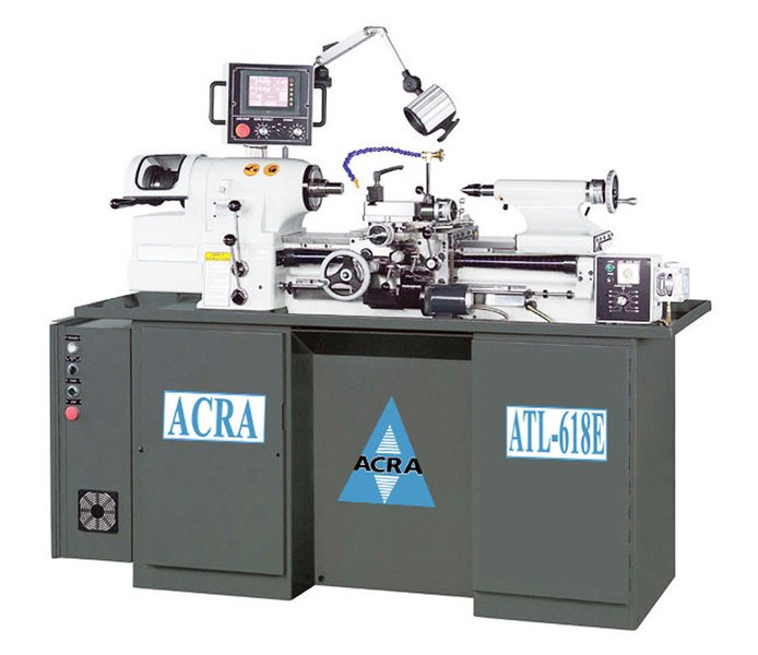 ACRA MODEL 618E PRECISION HIGH SPEED/HIGH ACCURACY TOOLROOM LATHE WITH DIGITAL THREADING CONTROL
