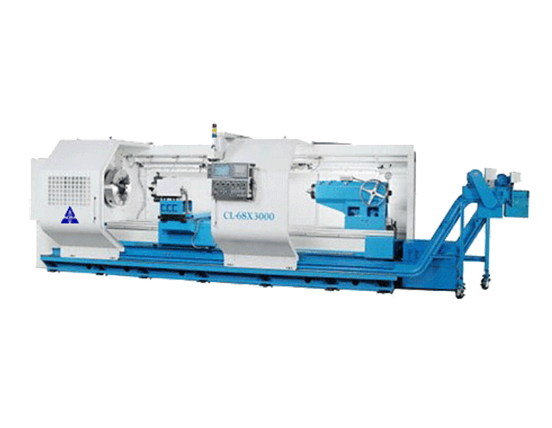45&quot;X240&quot; ACRA MODEL CL-68B HOLLOW SPINDLE CNC FLAT BED LATHE WITH FANUC OITD CONTROLLER