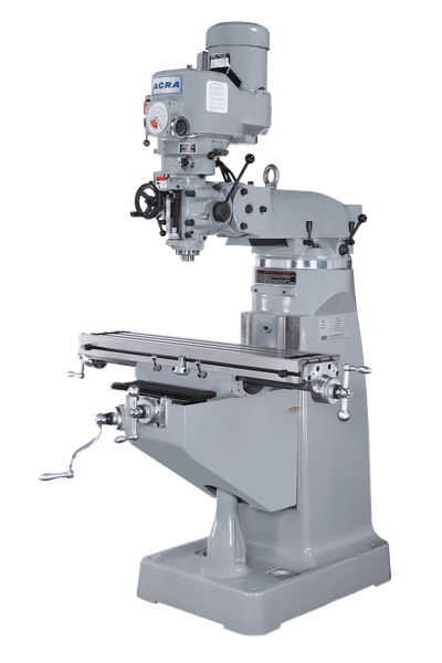 ACRA MODEL LCM50 VERTICAL STEP PULLEY MILLING MACHINE