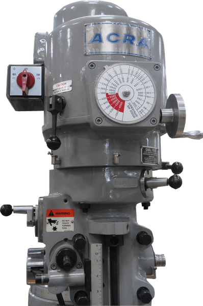 ACRA MODEL LCM50 VERTICAL STEP PULLEY MILLING MACHINE