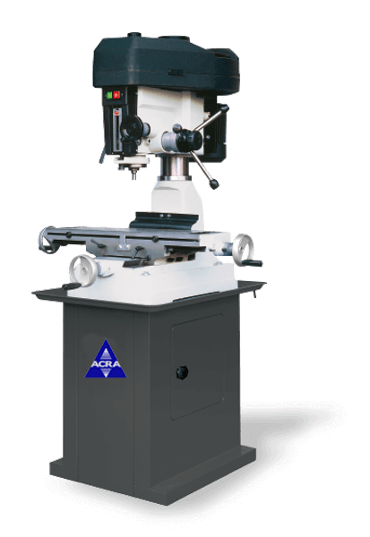 ACRA MODEL RF-31 STEP PULLEY BENCH TYPE MANUAL MILLING/DRILLING MACHINE