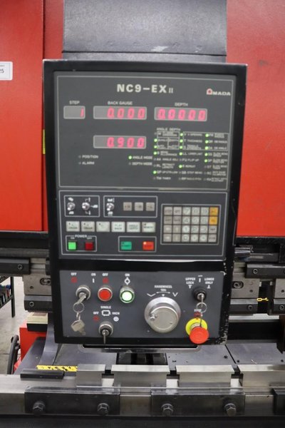 Amada FBD-1253E CNC Hydraulic Press Brake, 138 Ton x 122", Up-Acting, NC9-EXII Controls, Light Curtains- Auction Item