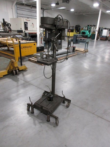 Atlas Model 1060 15" Drill Press On Shop Made Portable Stand with Screw Down Leveling Feet, 115/230 V Single Phase- Auction Item