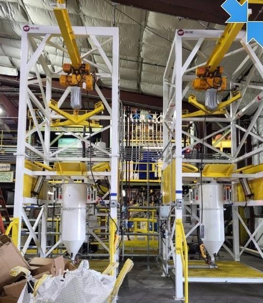 Nol-Tec BBU &amp; LIW Powder Handling System – Twin Tower, Dual Feeder, Dilute Phase Pneumatic Transfer