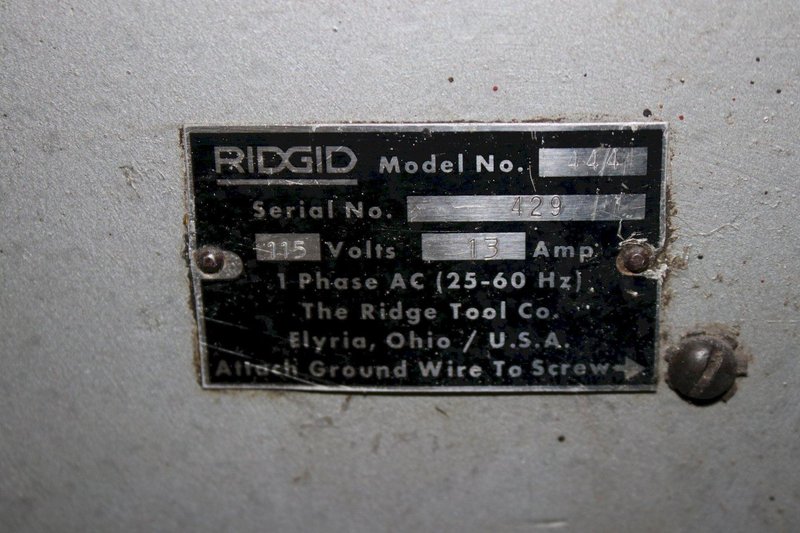 4&quot; RIDGID MODEL #444 PIPE &amp; BOLT THREADER: STOCK 76018