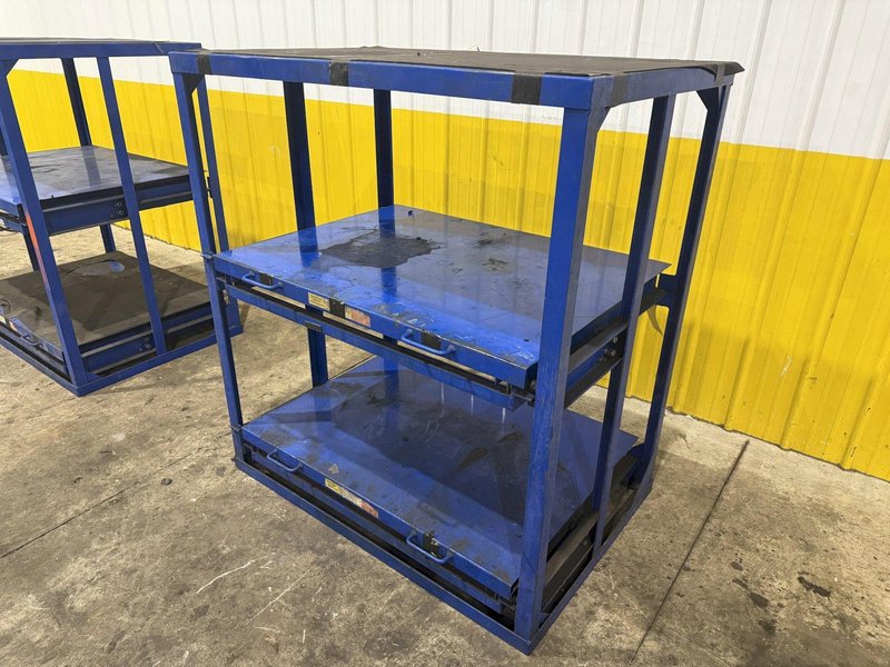 (4) 1,000 LB CAPACITY DIE RACKS W/ SLIDING SHELVES: YOBRO #24478