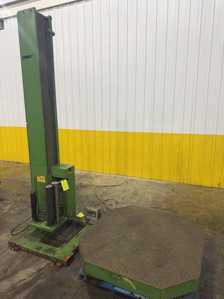 SYNERGY MODEL 1.5 SEMI-AUTO STRETCH PALLET WRAPPER  WITH WEIGHT-TRONIX SCALE: YOBRO #24715