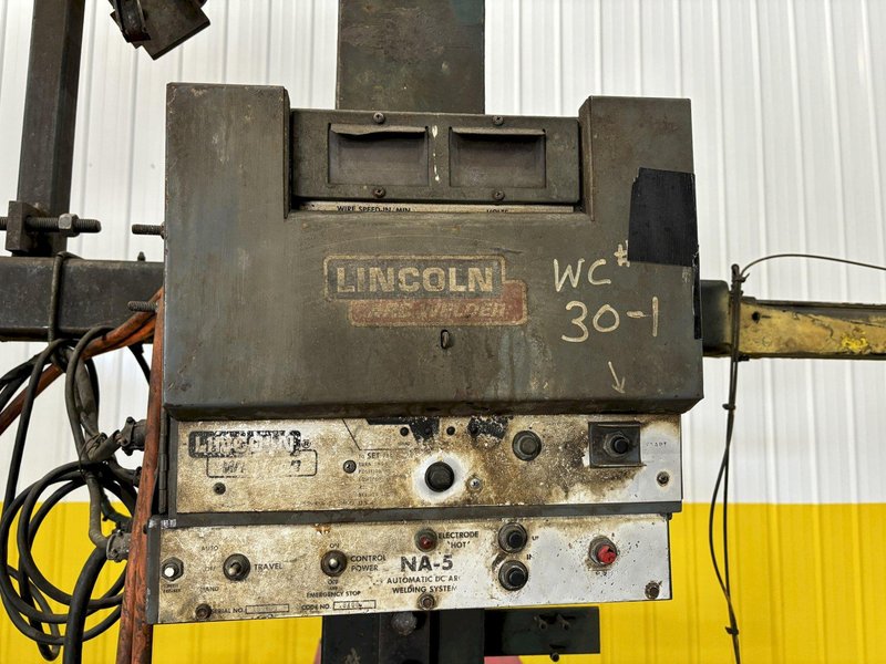 LINCOLN ELECTRIC WELDING MANIPULATOR SYSTEM: IDEALARC DC600 WELDER, NA-5 CONTROLLER, AND WELDING HEAD: STOCK #21890