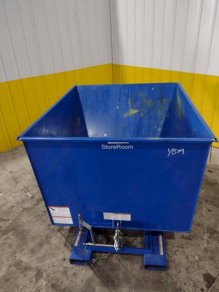 1 YARD X 6,000 LBS VESTIL MODEL #D-HOP-100-HD SELF DUMPING HOPPER: STOCK #22490