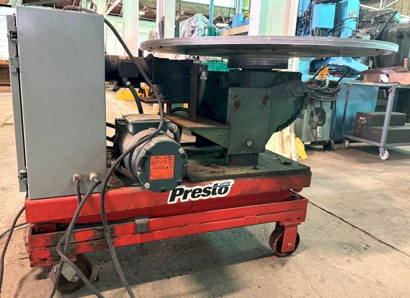 500 Lb. Welding Positioner, Power Rotation &amp; Tilt, 48" Dia. Tbl. 1 Phase