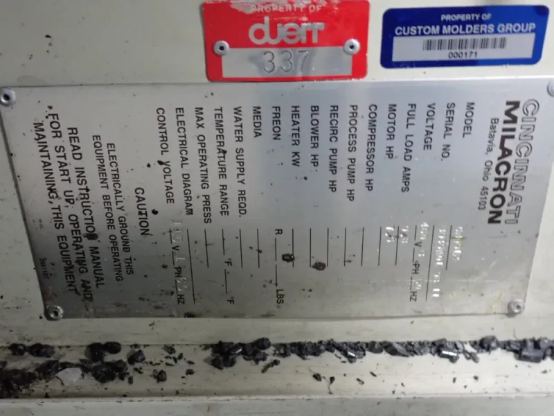 CINCINNATI MILACRON 7.5 HP PLASTIC GRANULATOR  -  CM0912