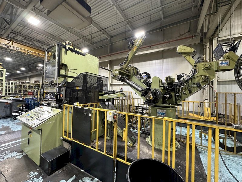 220 TON AIDA #NCI-200(2) PRESS LINE, COMPLETE WITH CWP SPACE-SAVER COIL FEED LINE: STOCK #22209