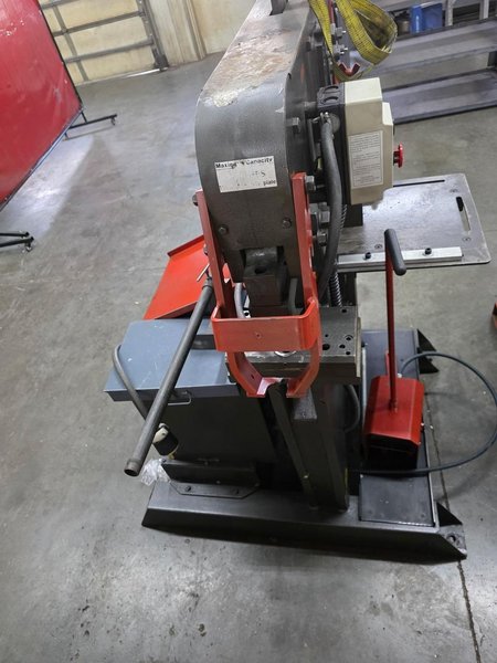 55 Ton Edwards Jaws IV Hydraulic Ironworker-Press Brake Attachment, Tooling Included