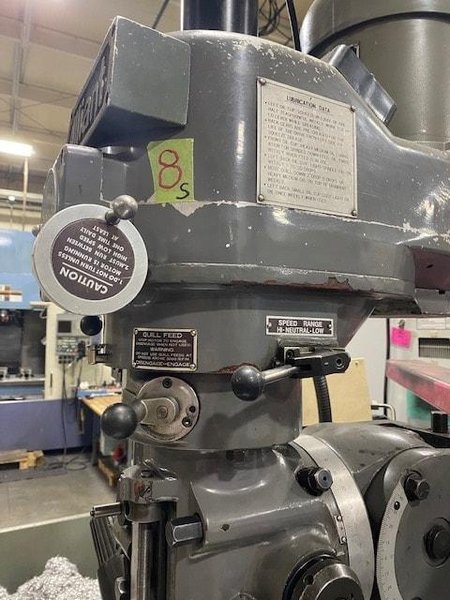 Alliant RT 2V Vertical Knee Mill, 1993 – Digital Readout, Available Immediately