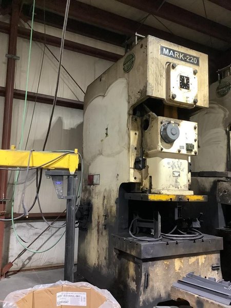 200 TON SUTHERLAND MODEL #MARK-220 GAP FRAME PRESS: YOBRO #25700