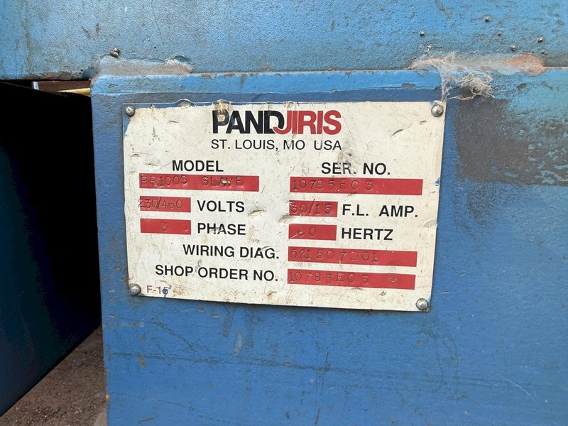 34 TON (68,000 LBS) PANDJIRIS MODEL #PR100 GEAR DRIVEN POWERED TANK TURNING ROLLS: YOBRO #24351