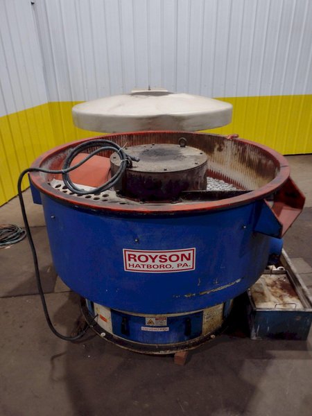 16 CUBIC FOOT ROYSON MODEL #20CTVIS VIBRATORY FINISHING BOWL DEBURRING: STOCK #18999