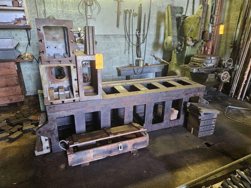 25&quot; WIDE X 89&quot; LONG X 24.5&quot; TALL T-SLOTTED TABLE. STOCK # 0778825