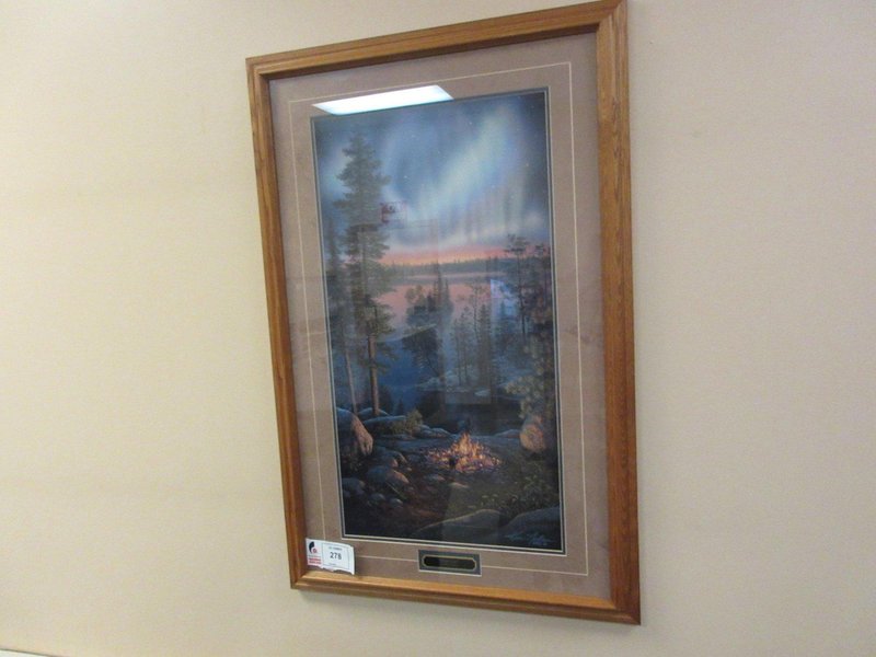 Wall Art, Night Fire by Kim Norlien 25.5&quot;x39&quot;- Auction Item