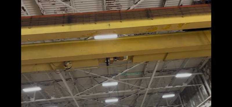 15 &amp; 7.5 TON X 56' DRESSER DOUBLE GIRDER BRIDGE CRANE: STOCK #80770