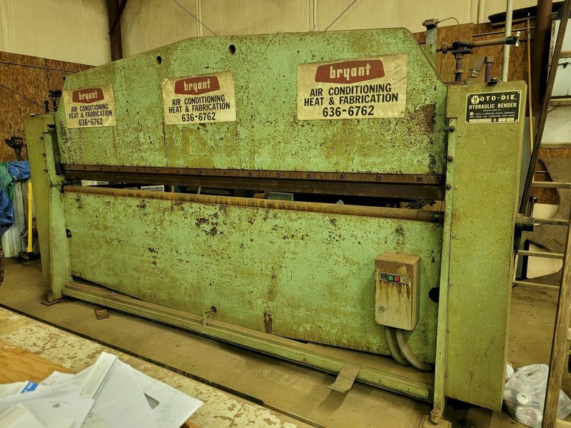 14 GAUGE X 10' ROTO-DIE #15 HYDRAULIC BENDER