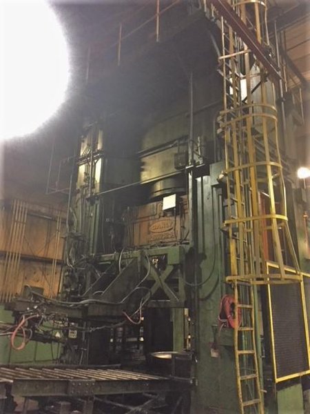 4000 TON DANLY H-4000-92-84 STRAIGHT SIDE HYDRAULIC PRESS. STOCK # 0679224
