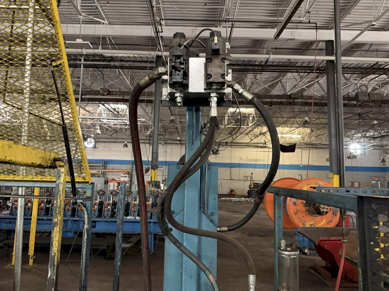 12 STAND X 2" ARBOR X 12" ROLLSPACE BRADBURY STUD MILL/ROLLFORMING LINE. STOCK # 0759026
