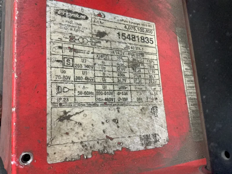 FRONIUS 400 A WELDER   -  VR4000