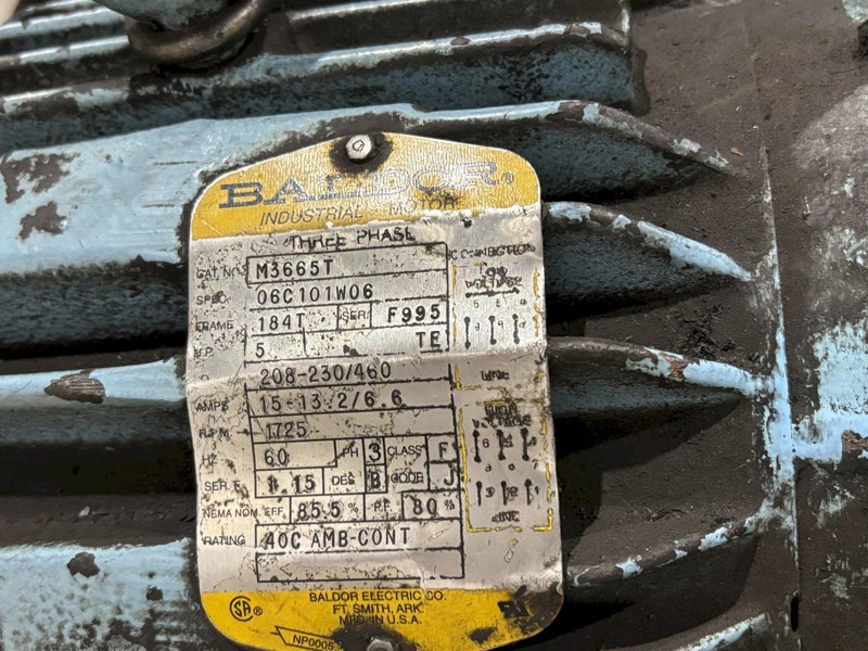 5 HP MASTER CHEMICAL ELECTRIC SUMP SUCKER VACUUM: STOCK #23658