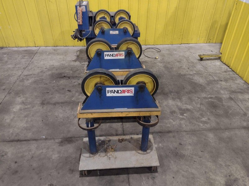 6,000 LB PANDJIRIS MODEL PIPER 3 TANK TURNING ROLLS, DRIVE &amp; IDLERS, 110V : YOBRO 24750