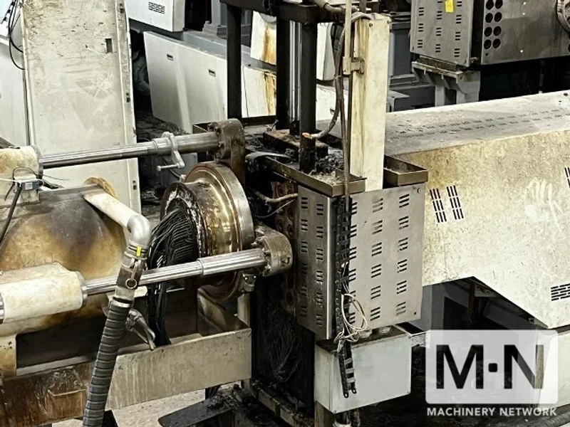 200 MM PURUI MODEL SJ200/32 DUAL EXTRUDER PELLETIZING LINE MFG 2018 (2) AVAILABLE