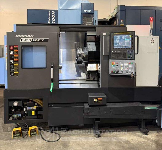 Doosan Puma 2600SYII CNC Lathe – 2021 C Axis Live Tooling, Sub Spindle, Y Axis